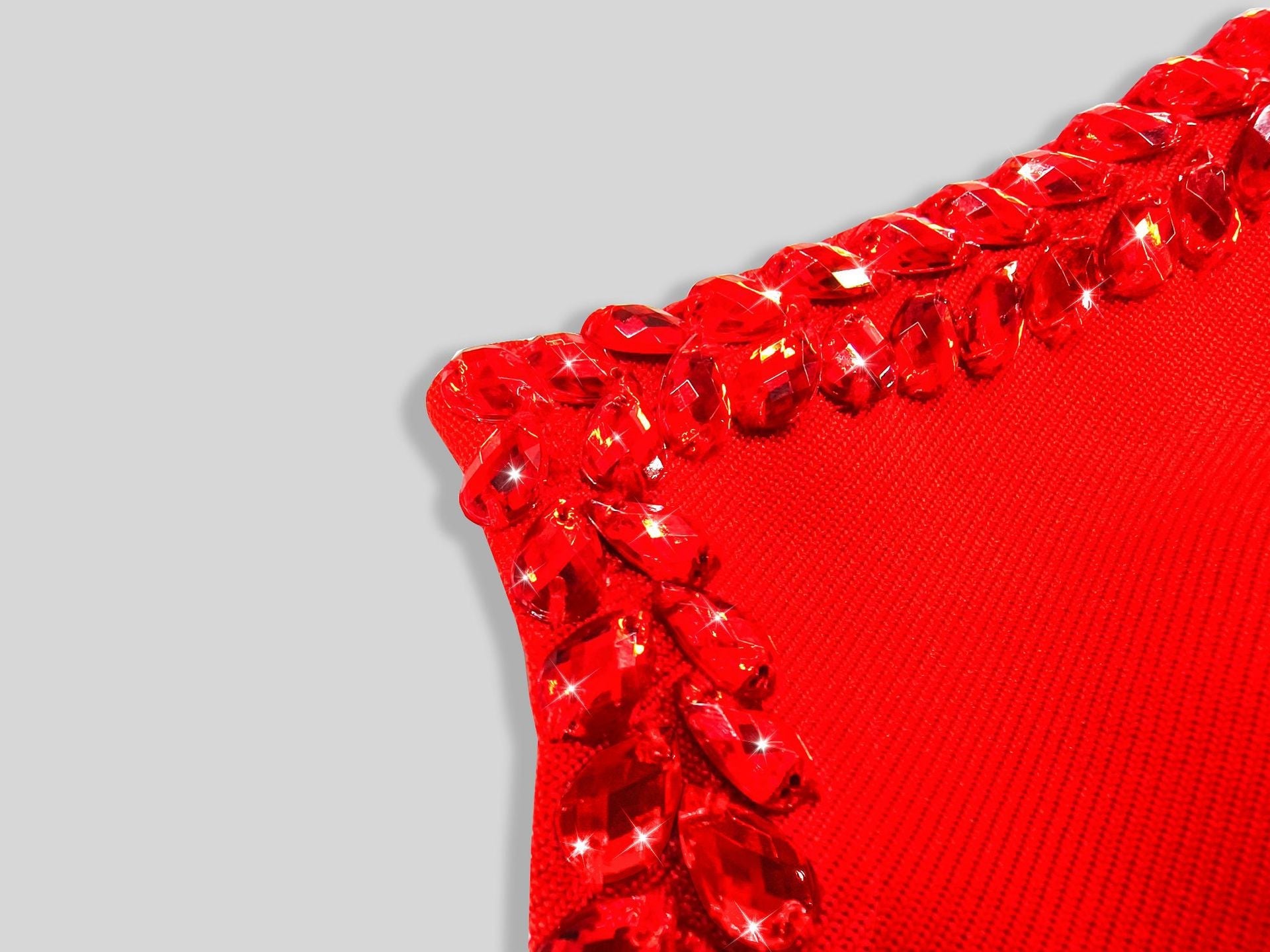Amazon Women's 2025 Spring and Summer European and American Cross-border Red Diamond Bandage Evening Dress Women's Banquet Elegant Light Luxury - Cozy & Co. Market