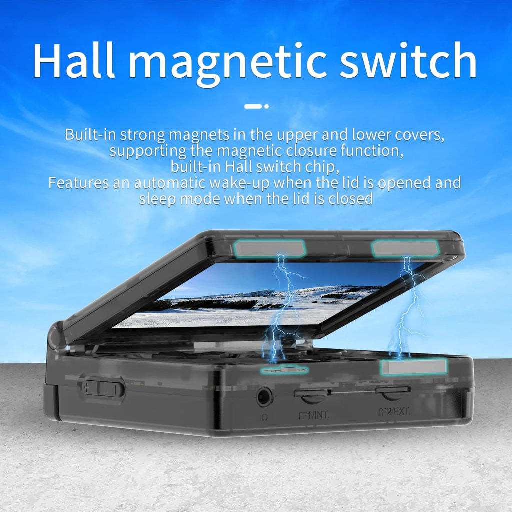 ANBERNIC RG35XXSP Flip Game Console 3.5'' IPS Screen Mini HDMI Output WiFi Bluetooth 4.2 E-book Linux Video Console Player Gifts - Cozy & Co. Market