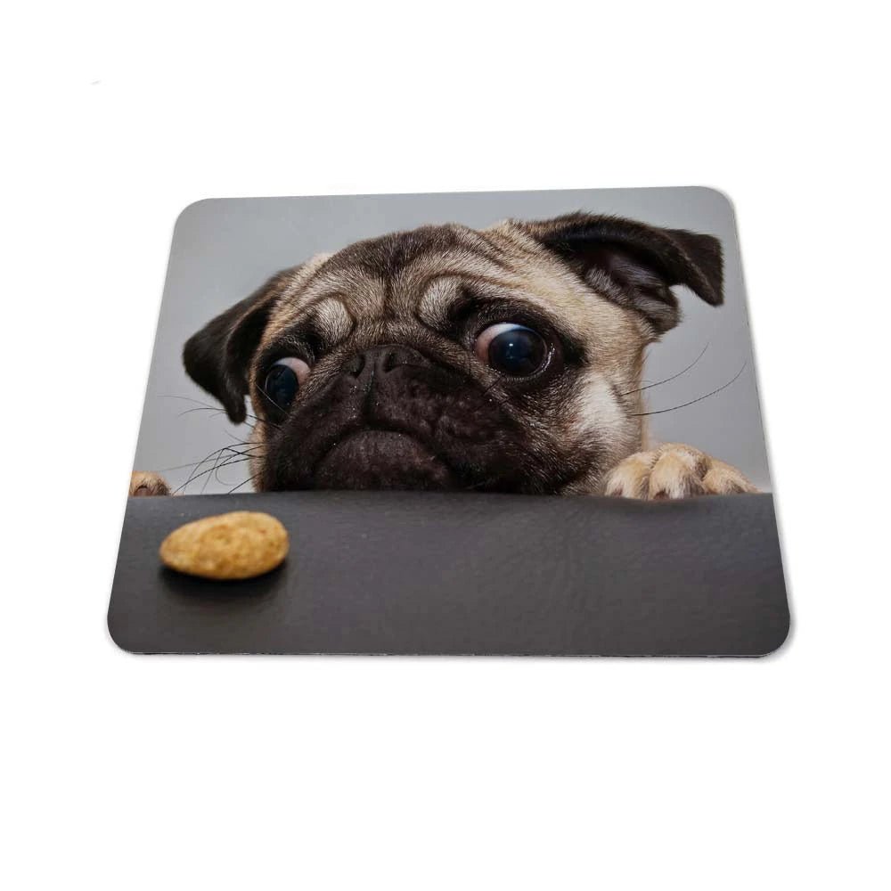 Animal Pug Overlock Gaming Rubber Dog Mouse Pad Silicon Mat Gaming Mouse Pad 180 * 220mm - Cozy & Co. Market