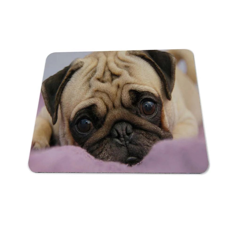 Animal Pug Overlock Gaming Rubber Dog Mouse Pad Silicon Mat Gaming Mouse Pad 180 * 220mm - Cozy & Co. Market