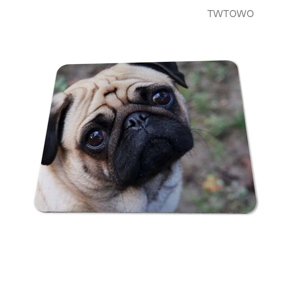 Animal Pug Overlock Gaming Rubber Dog Mouse Pad Silicon Mat Gaming Mouse Pad 180 * 220mm - Cozy & Co. Market