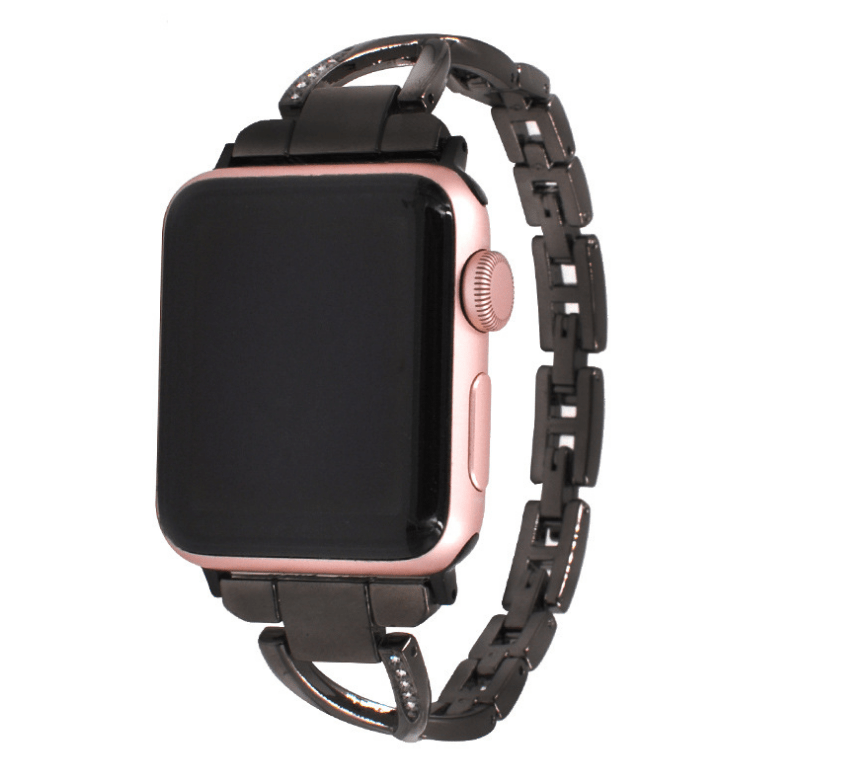 Apple Watch Band X-Type Stainless Steel with Diamonds - Cozy & Co. Market