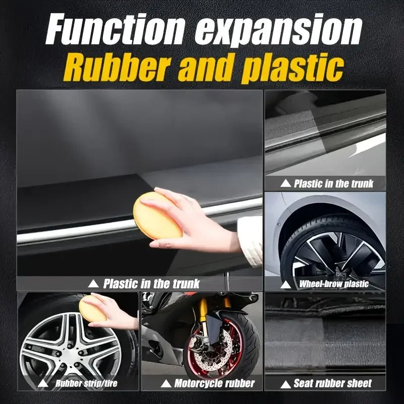 automotive plastic repair agent-interior and exterior plastic polishing wax, scratch repair anti-aging cream, suitable for tires - Cozy & Co. Market