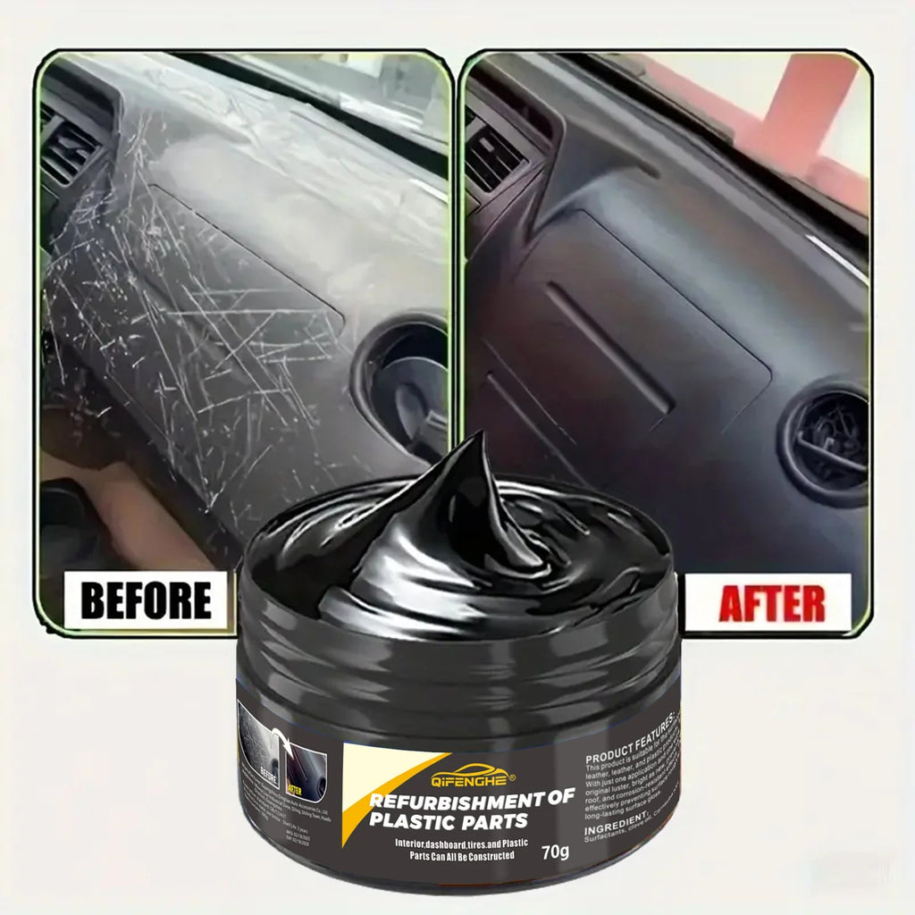 automotive plastic repair agent-interior and exterior plastic polishing wax, scratch repair anti-aging cream, suitable for tires - Cozy & Co. Market