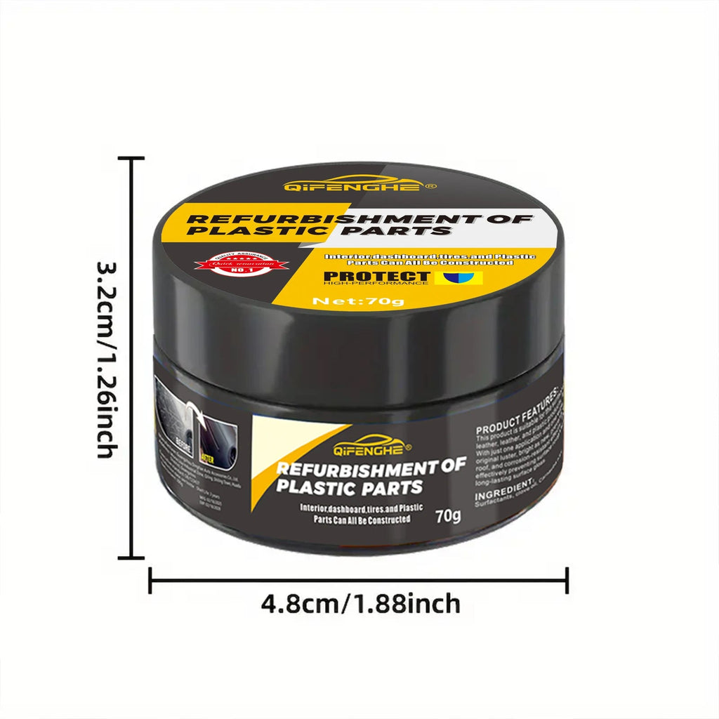 automotive plastic repair agent-interior and exterior plastic polishing wax, scratch repair anti-aging cream, suitable for tires - Cozy & Co. Market