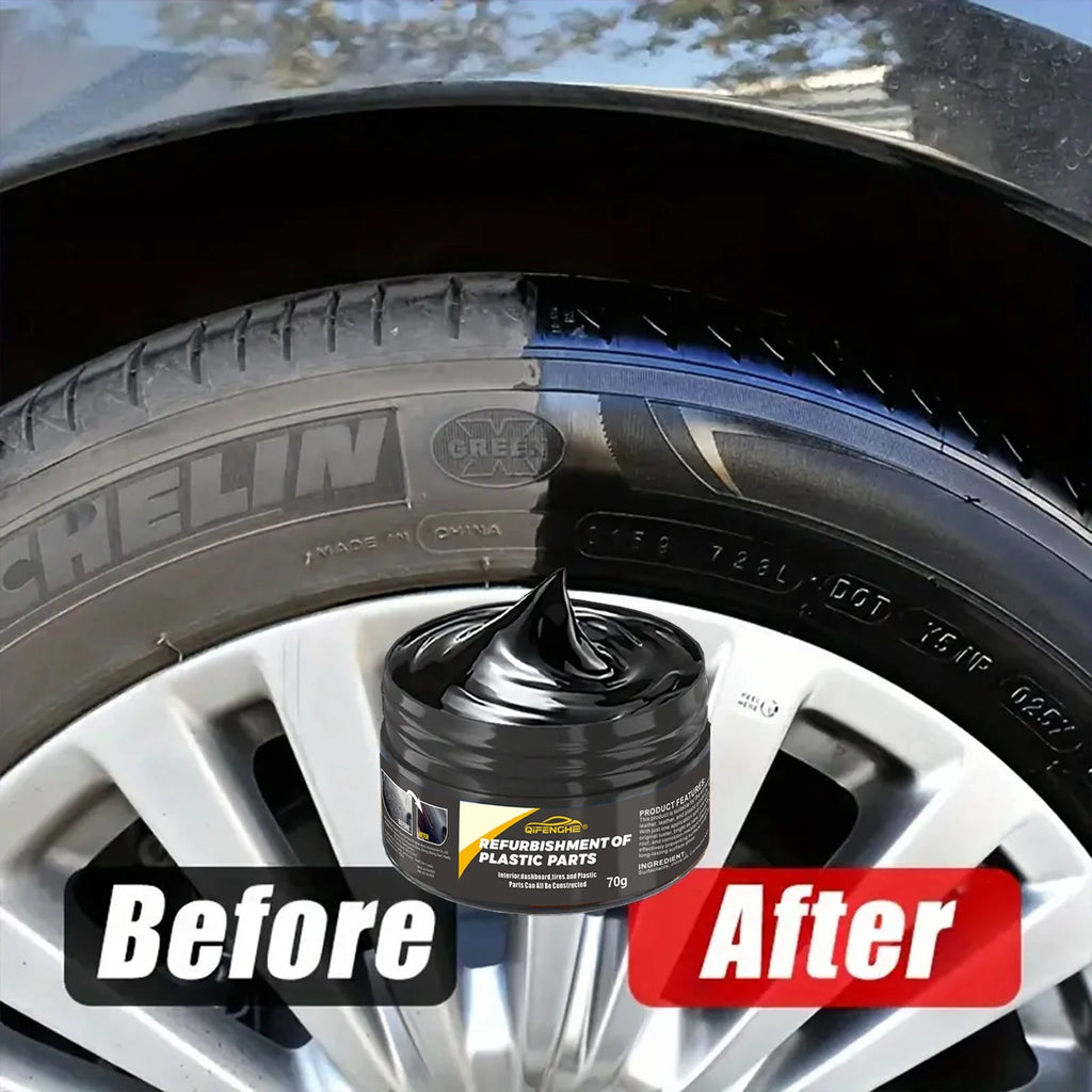 automotive plastic repair agent-interior and exterior plastic polishing wax, scratch repair anti-aging cream, suitable for tires - Cozy & Co. Market
