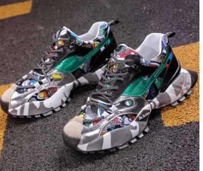 Autumn New Trendy Colorful Dad Sneakers for Men - Cozy & Co. Market