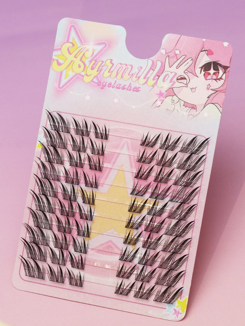 Ayr 80PCS C curl brown style Eyelash Extension Winged Individual Lashes Natural Segmented Eyelash Bundles Makeup Tools - Cozy & Co. Market