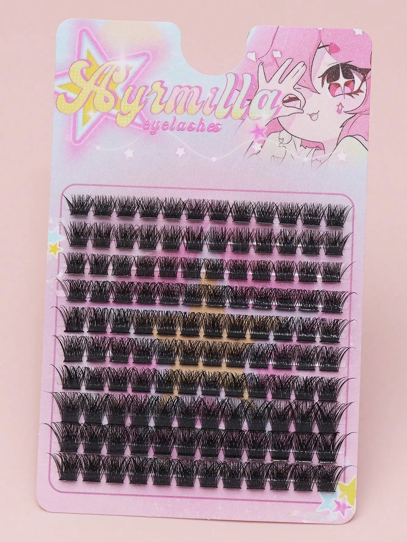 Ayr 80PCS C curl brown style Eyelash Extension Winged Individual Lashes Natural Segmented Eyelash Bundles Makeup Tools - Cozy & Co. Market