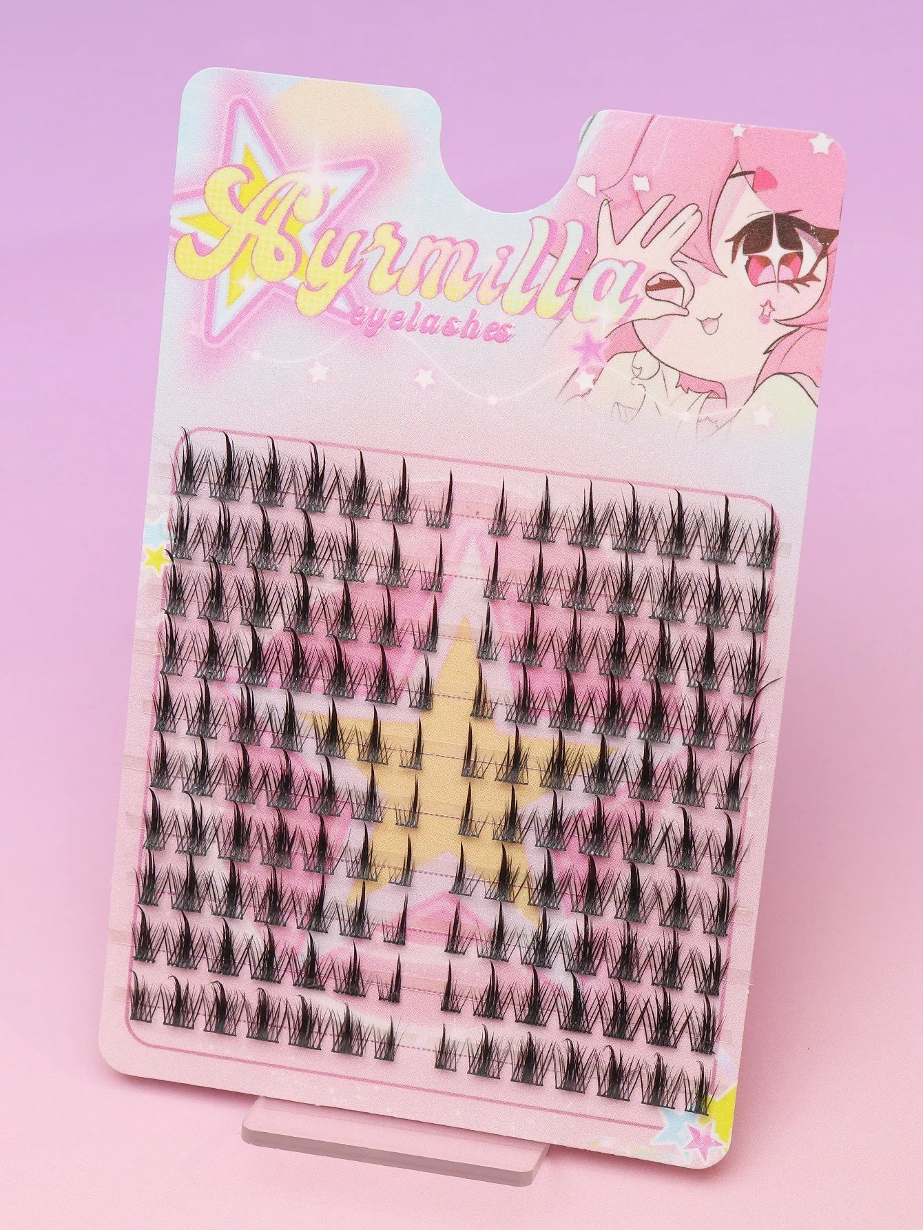 Ayr 80PCS C curl brown style Eyelash Extension Winged Individual Lashes Natural Segmented Eyelash Bundles Makeup Tools - Cozy & Co. Market