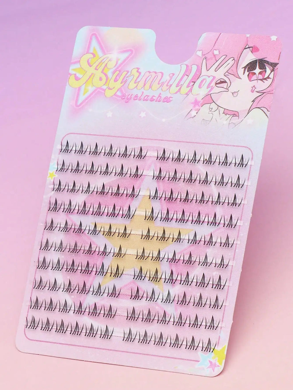 Ayr 80PCS C curl brown style Eyelash Extension Winged Individual Lashes Natural Segmented Eyelash Bundles Makeup Tools - Cozy & Co. Market