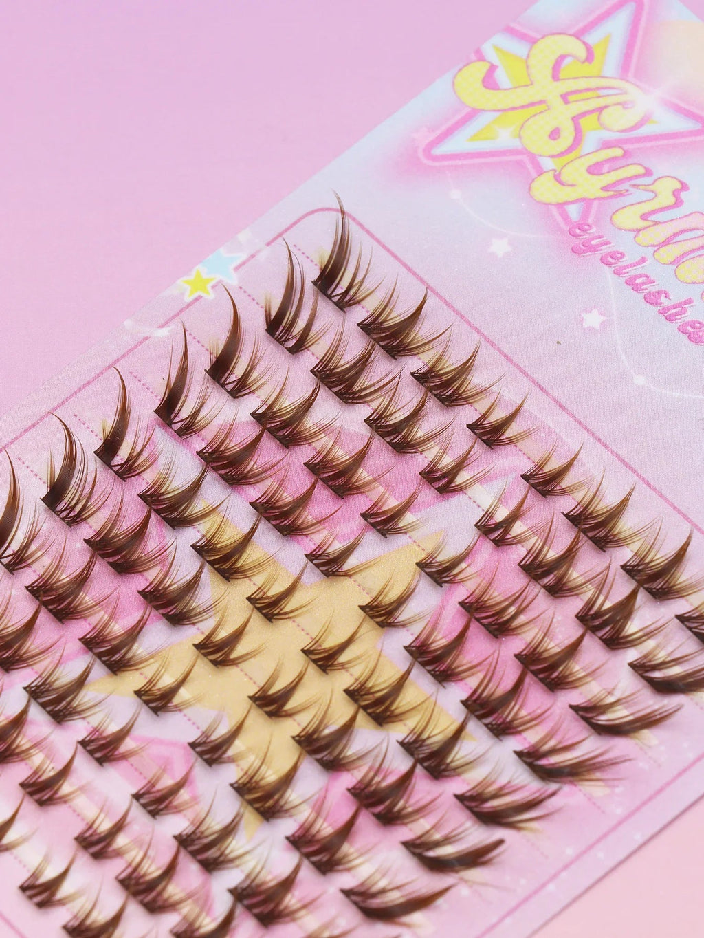 Ayr 80PCS C curl brown style Eyelash Extension Winged Individual Lashes Natural Segmented Eyelash Bundles Makeup Tools - Cozy & Co. Market