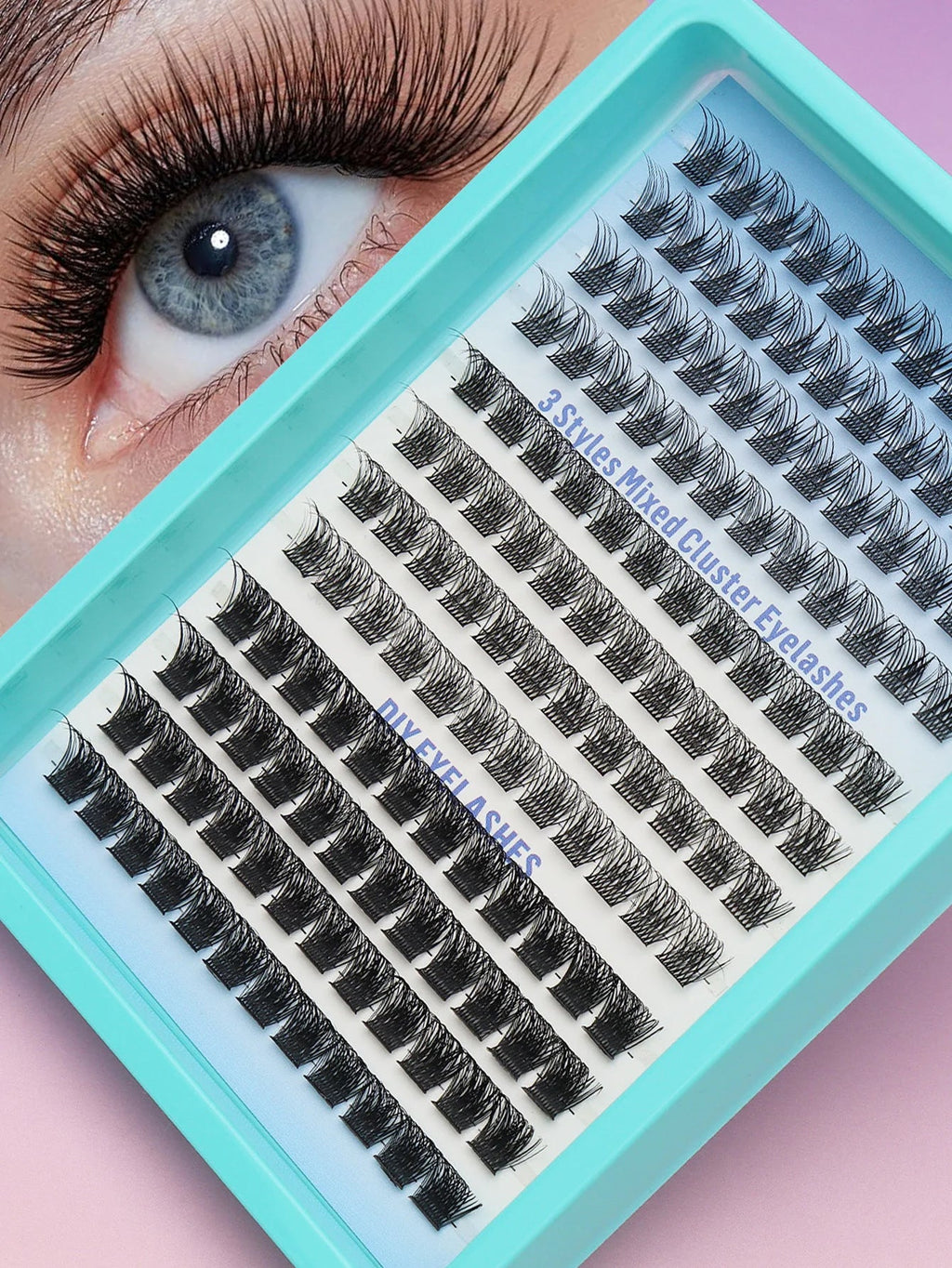 Ayr 80PCS C curl brown style Eyelash Extension Winged Individual Lashes Natural Segmented Eyelash Bundles Makeup Tools - Cozy & Co. Market