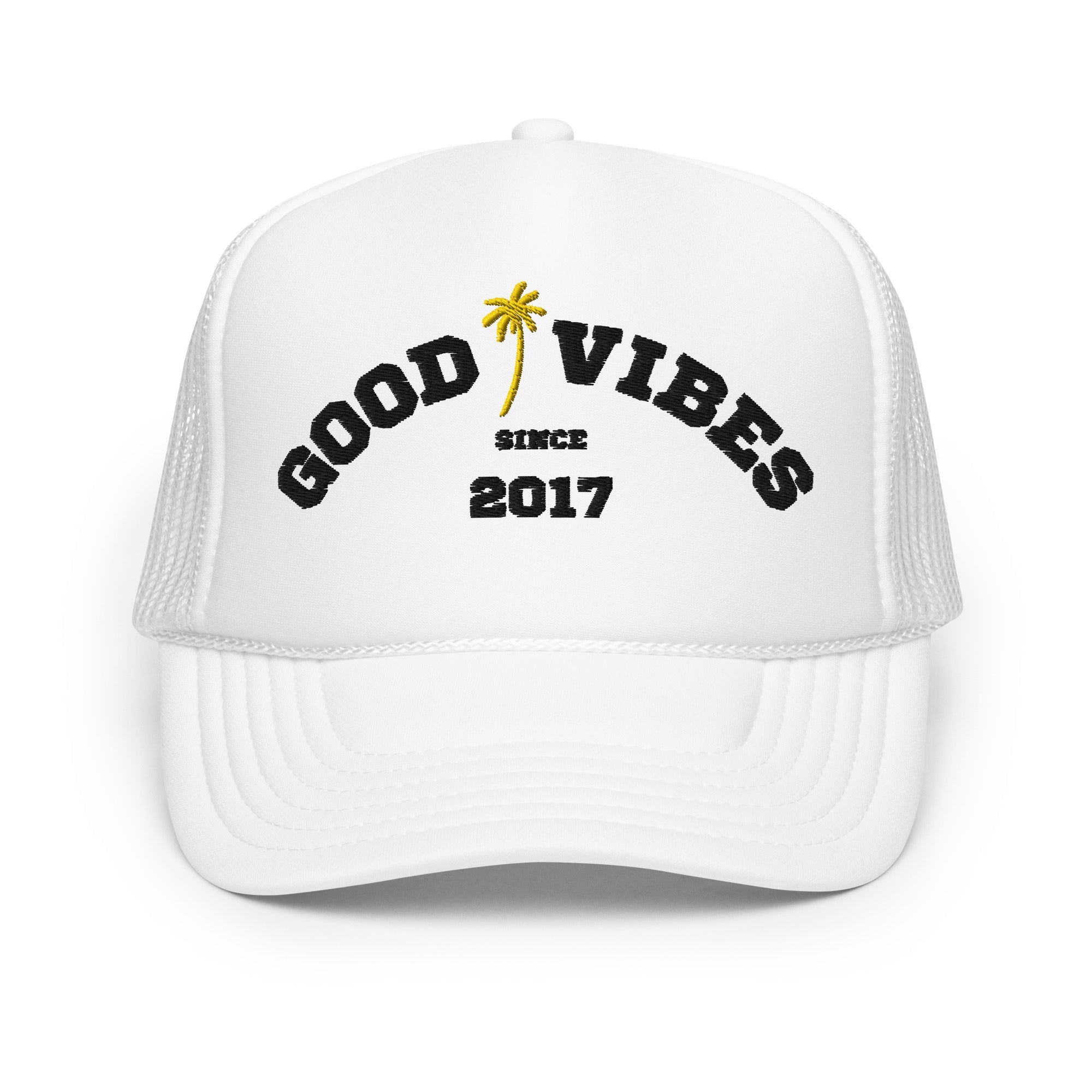 Beachy Good Vibes Foam Trucker Hat - Cozy & Co. Market