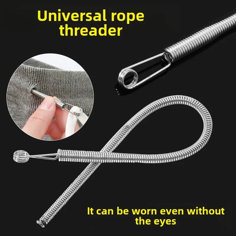 Bendable Spring Drawstring Threader Clip Pants Hoodies Elastic Band Lace Cord Flexible Drawstring Thread DIY Sewing Accessories - Cozy & Co. Market