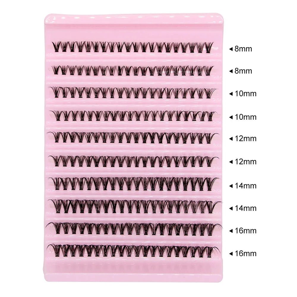 Big Capacity Super Bunch DIY Cluster Lashes 8-16mm Mix Charm Style Eyelashes Extension False Eyelash Makeup Tool Russian Volume - Cozy & Co. Market