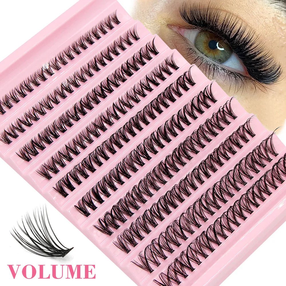 Big Capacity Super Bunch DIY Cluster Lashes 8-16mm Mix Charm Style Eyelashes Extension False Eyelash Makeup Tool Russian Volume - Cozy & Co. Market