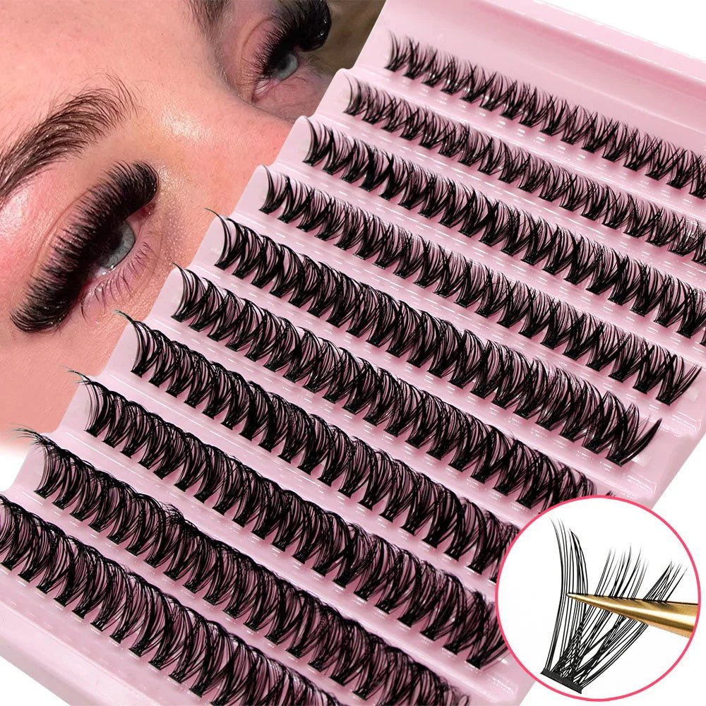 Big Capacity Super Bunch DIY Cluster Lashes 8-16mm Mix Charm Style Eyelashes Extension False Eyelash Makeup Tool Russian Volume - Cozy & Co. Market