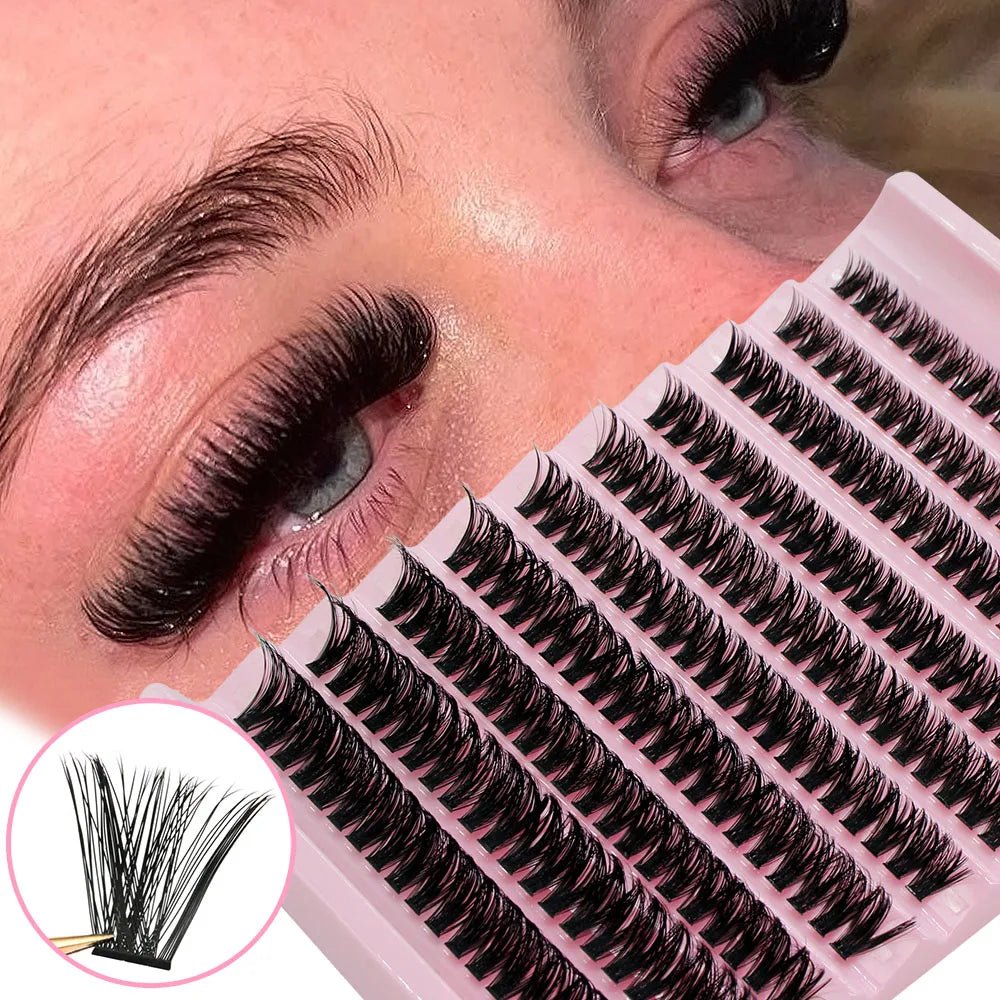 Big Capacity Super Bunch DIY Cluster Lashes 8-16mm Mix Charm Style Eyelashes Extension False Eyelash Makeup Tool Russian Volume - Cozy & Co. Market