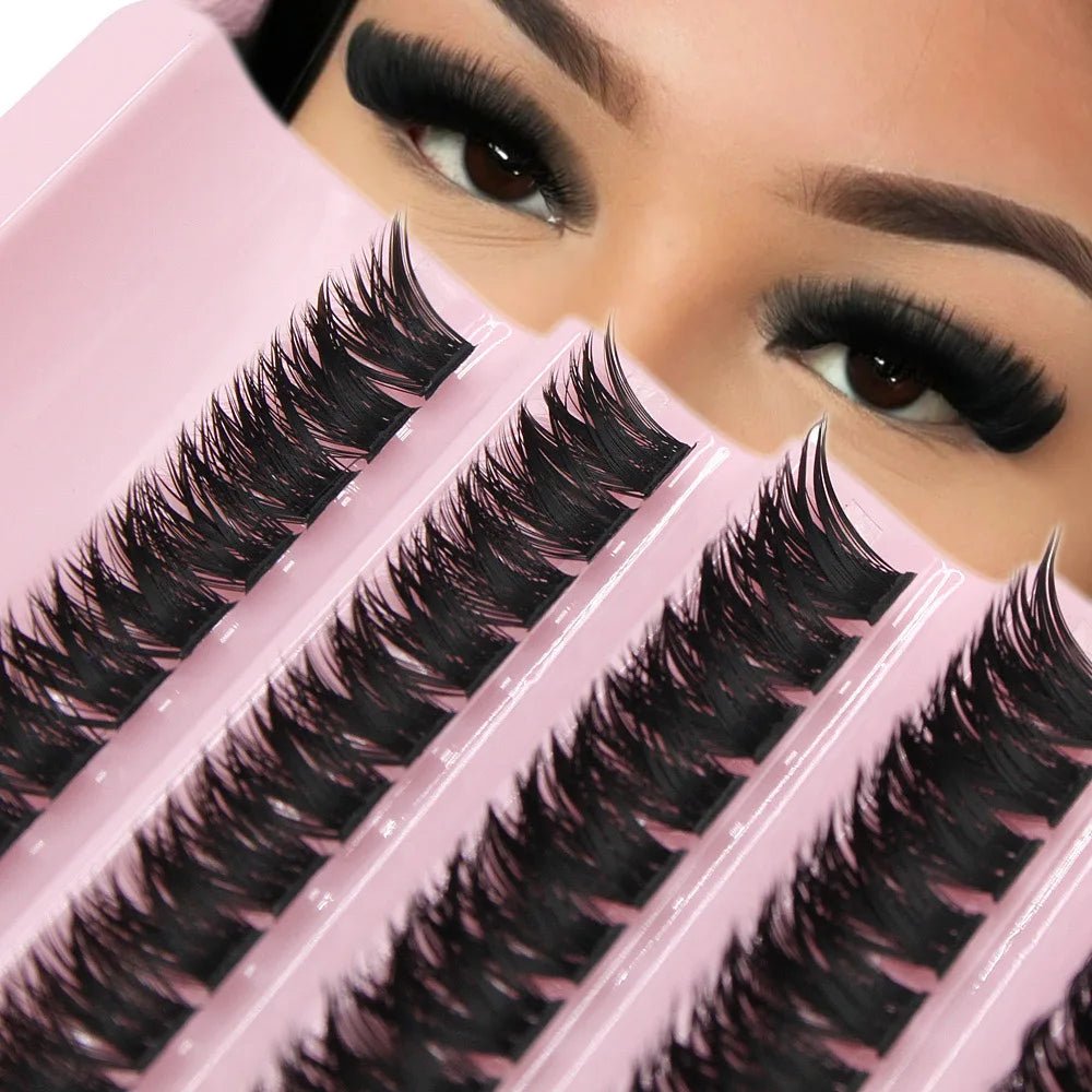 Big Capacity Super Bunch DIY Cluster Lashes 8-16mm Mix Charm Style Eyelashes Extension False Eyelash Makeup Tool Russian Volume - Cozy & Co. Market