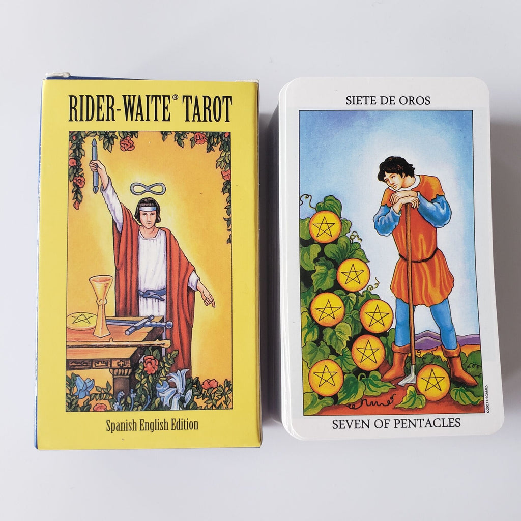 Bilingual Knight Tarot Cards in English and Spanish - Cozy & Co. Market