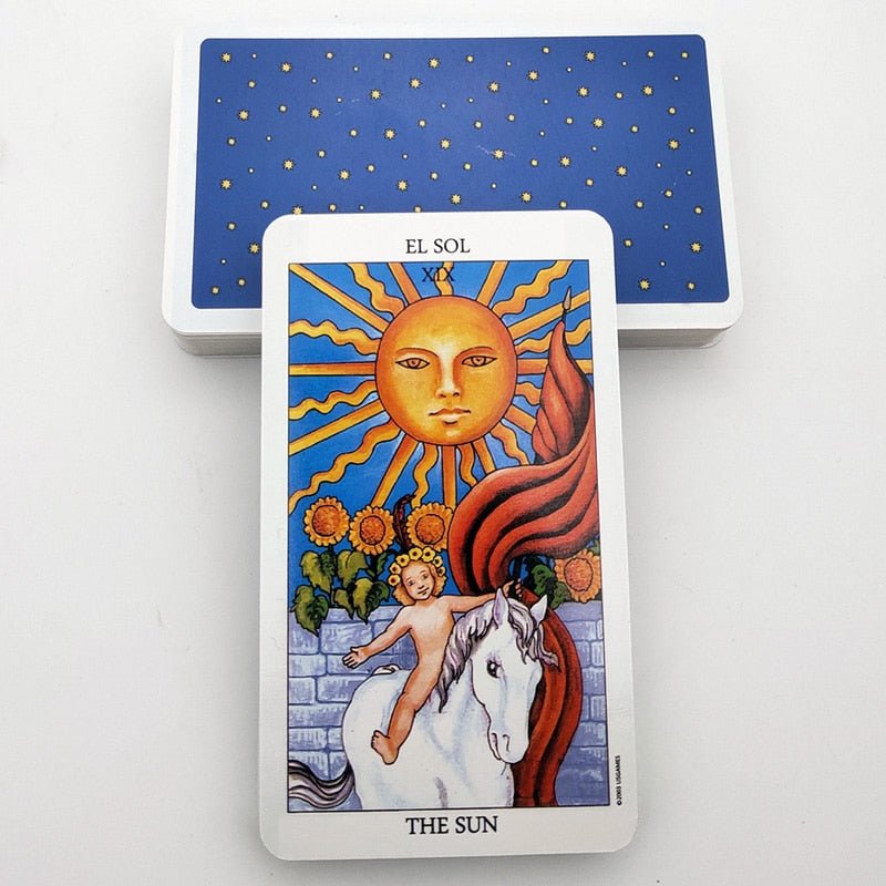 Bilingual Knight Tarot Cards in English and Spanish - Cozy & Co. Market