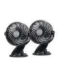 BLACK+DECKER 4" Convertible Cooling Fan Clip Fan and Standing Fan for Home or Office Portable Fan for Tabletop with 3 Speed Settings and Adjustable Tilt Angle Desk Fan 2-Pack Black - Cozy & Co. Market