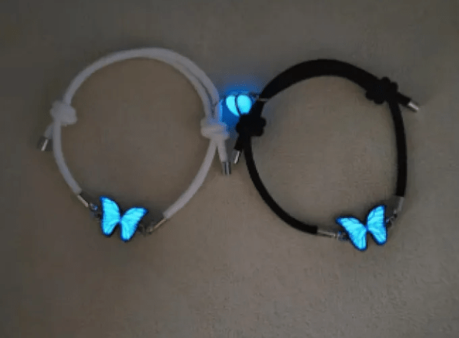 Blue Luminous Smart Butterfly Necklace - Cozy & Co. Market