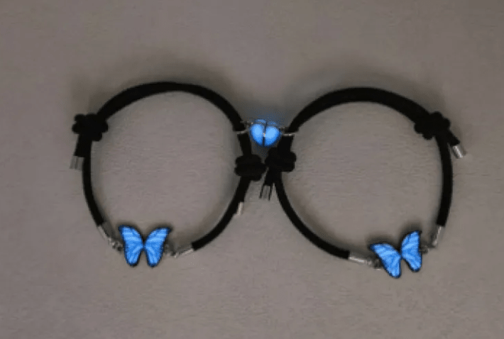 Blue Luminous Smart Butterfly Necklace - Cozy & Co. Market