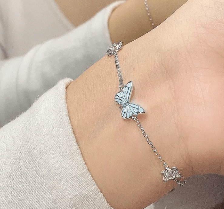 Blue Luminous Smart Butterfly Necklace - Cozy & Co. Market