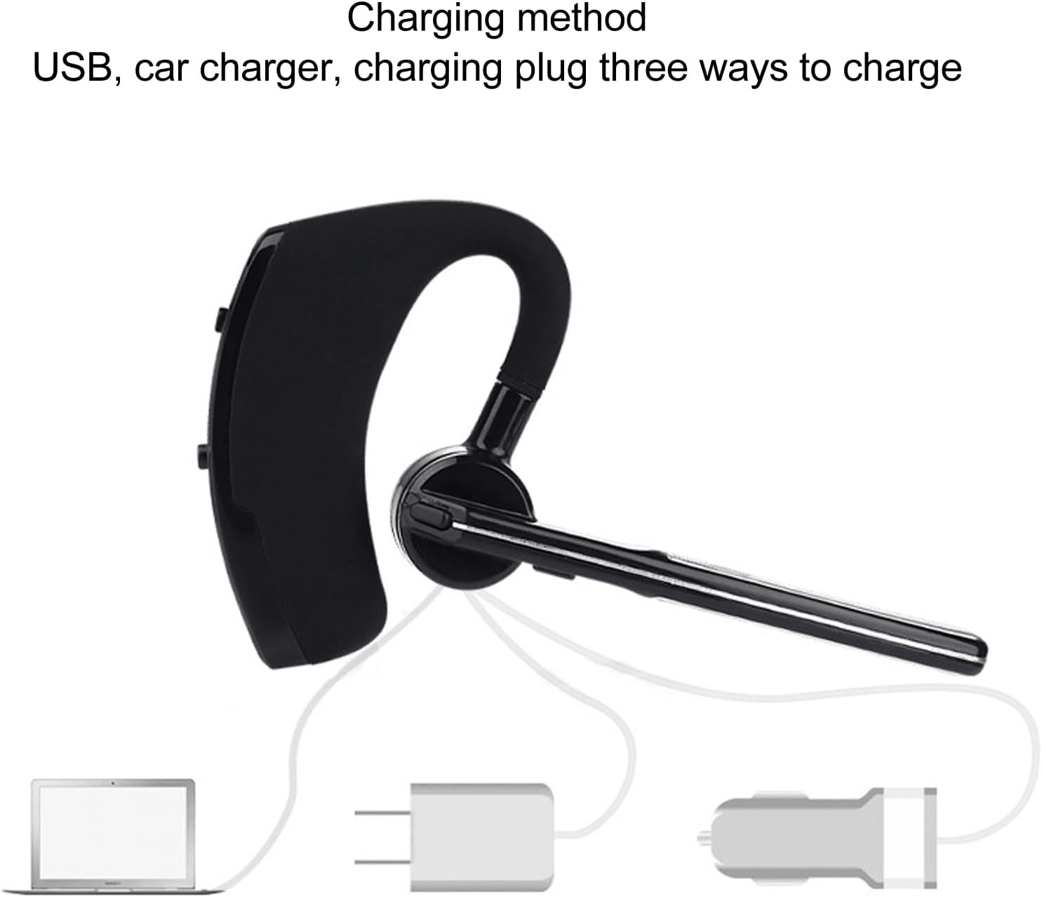 Bluetooth Earpiece Wireless Headset Noise Cancelling Headphones Driver Trucker - Cozy & Co. Market