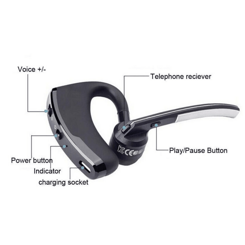 Bluetooth Earpiece Wireless Headset Noise Cancelling Headphones Driver Trucker - Cozy & Co. Market