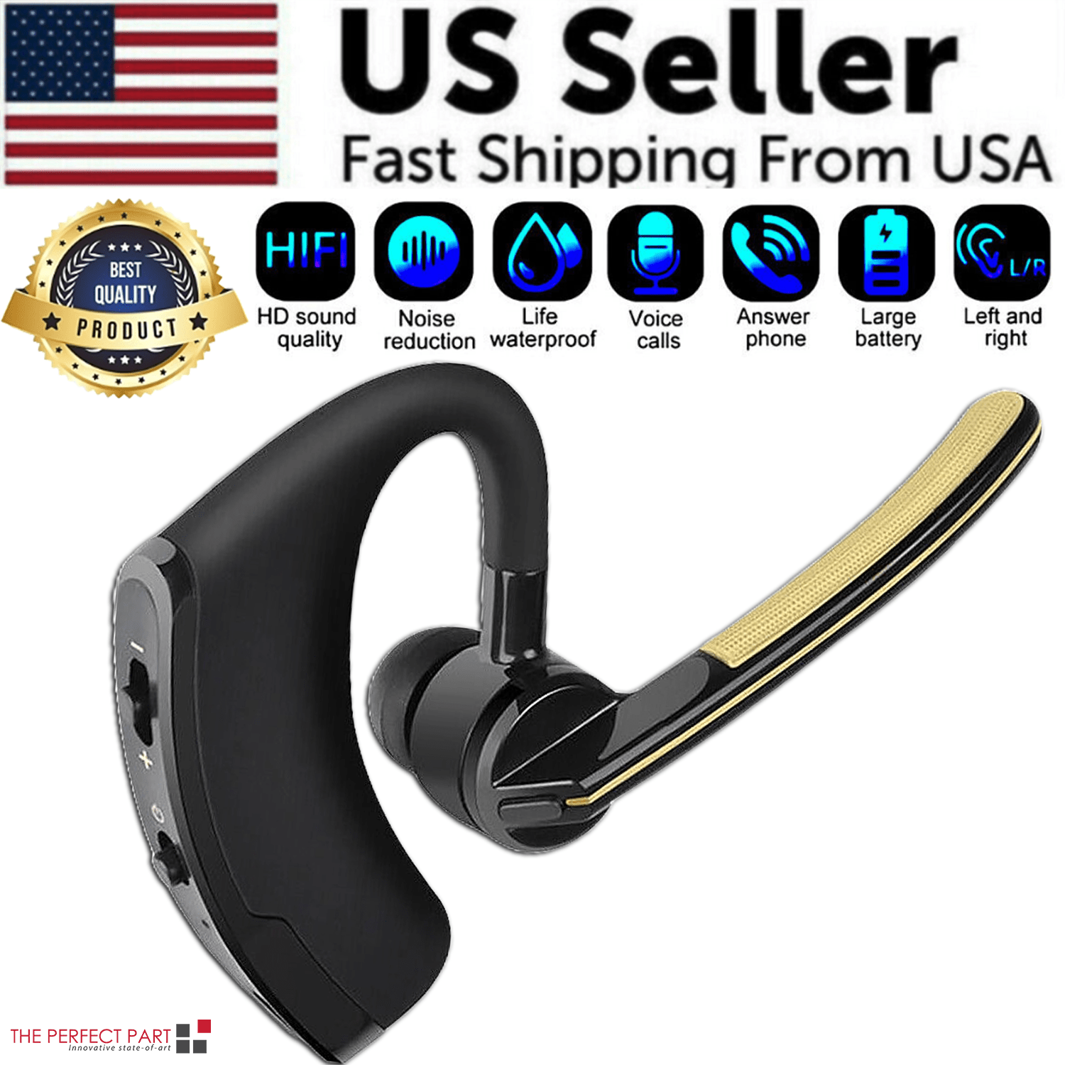 Bluetooth Earpiece Wireless Headset Noise Cancelling Headphones Driver Trucker - Cozy & Co. Market