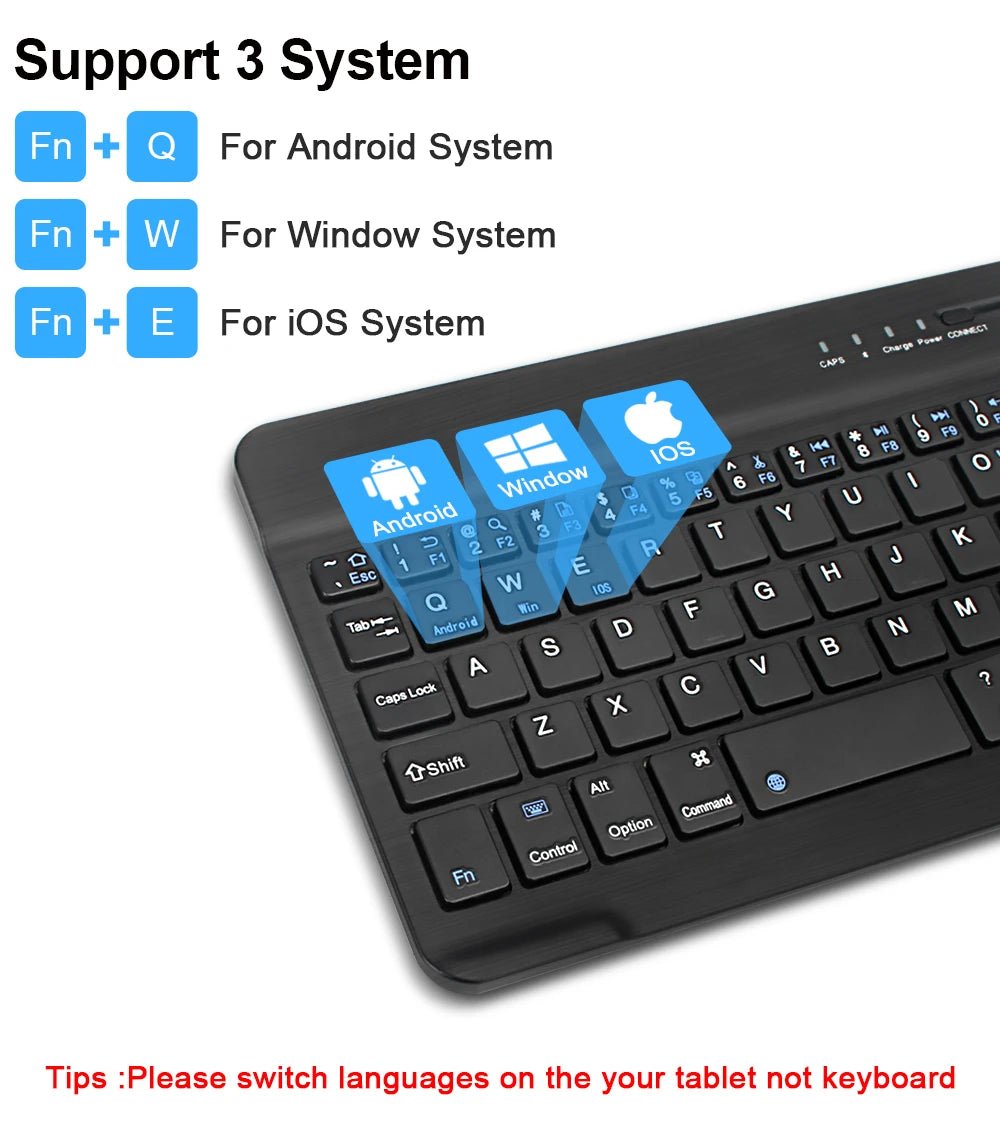 Bluetooth Wireless Keyboard Universal Mobile Phone Tablet Keyboard And Mouse Mini Bluetooth Keyboard Ipad Keyboard Accessories - Cozy & Co. Market