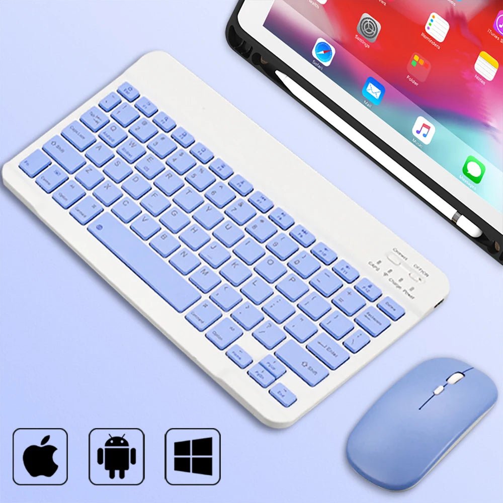 Bluetooth Wireless Keyboard Universal Mobile Phone Tablet Keyboard And Mouse Mini Bluetooth Keyboard Ipad Keyboard Accessories - Cozy & Co. Market