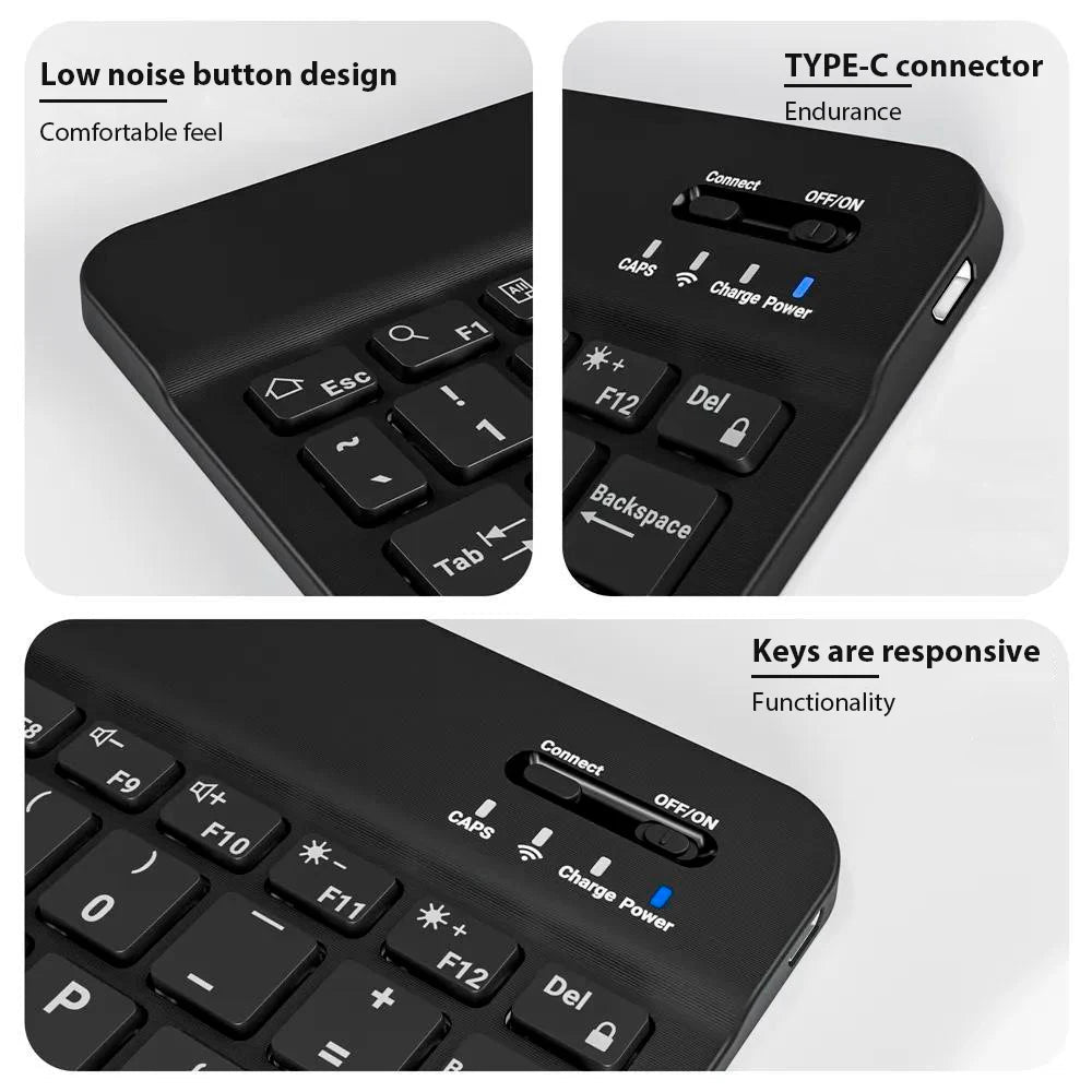 Bluetooth Wireless Keyboard Universal Mobile Phone Tablet Keyboard And Mouse Mini Bluetooth Keyboard Ipad Keyboard Accessories - Cozy & Co. Market