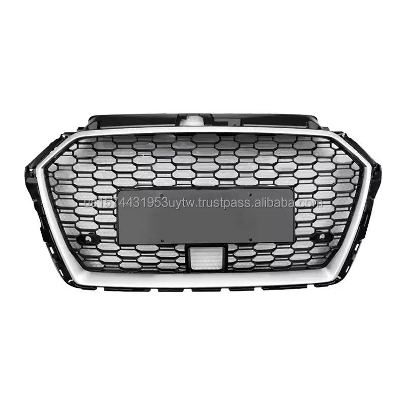 Body Kit Honeycomb Mesh Grille Rs3 Front Grille With ACC Hole RS3 for Audi A3 S3 2017 2018 2019 - Cozy & Co. Market