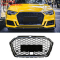 Body Kit Honeycomb Mesh Grille Rs3 Front Grille With ACC Hole RS3 for Audi A3 S3 2017 2018 2019 - Cozy & Co. Market