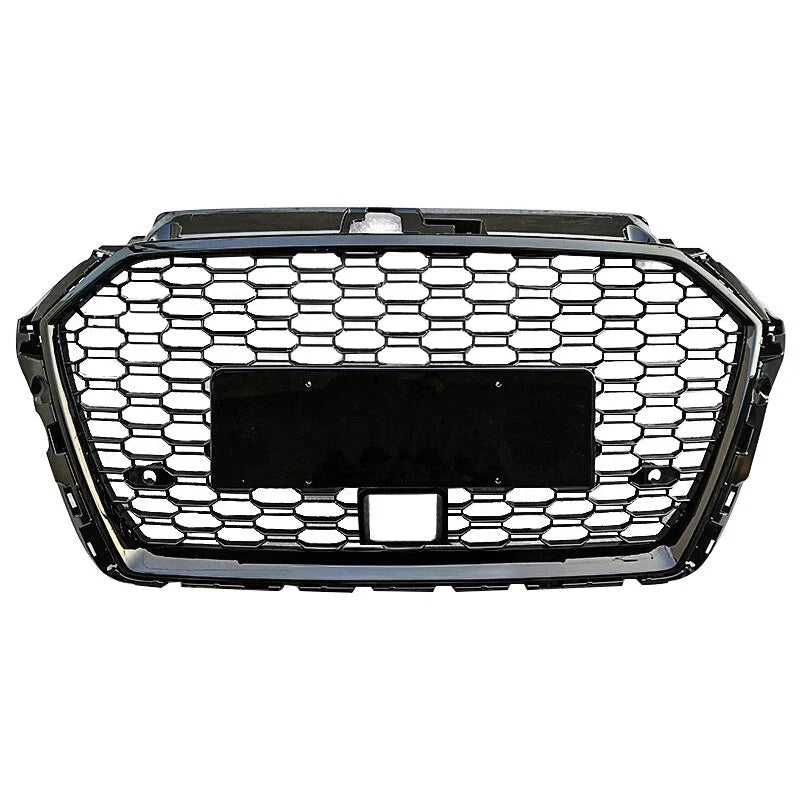 Body Kit Honeycomb Mesh Grille Rs3 Front Grille With ACC Hole RS3 for Audi A3 S3 2017 2018 2019 - Cozy & Co. Market