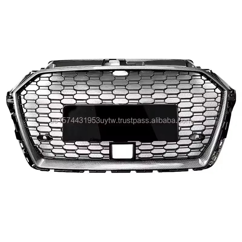 Body Kit Honeycomb Mesh Grille Rs3 Front Grille With ACC Hole RS3 for Audi A3 S3 2017 2018 2019 - Cozy & Co. Market