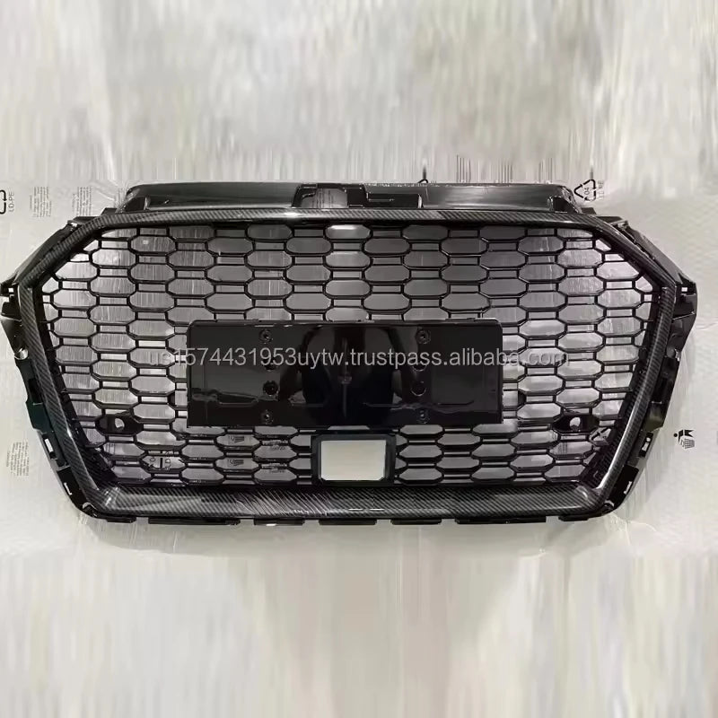 Body Kit Honeycomb Mesh Grille Rs3 Front Grille With ACC Hole RS3 for Audi A3 S3 2017 2018 2019 - Cozy & Co. Market