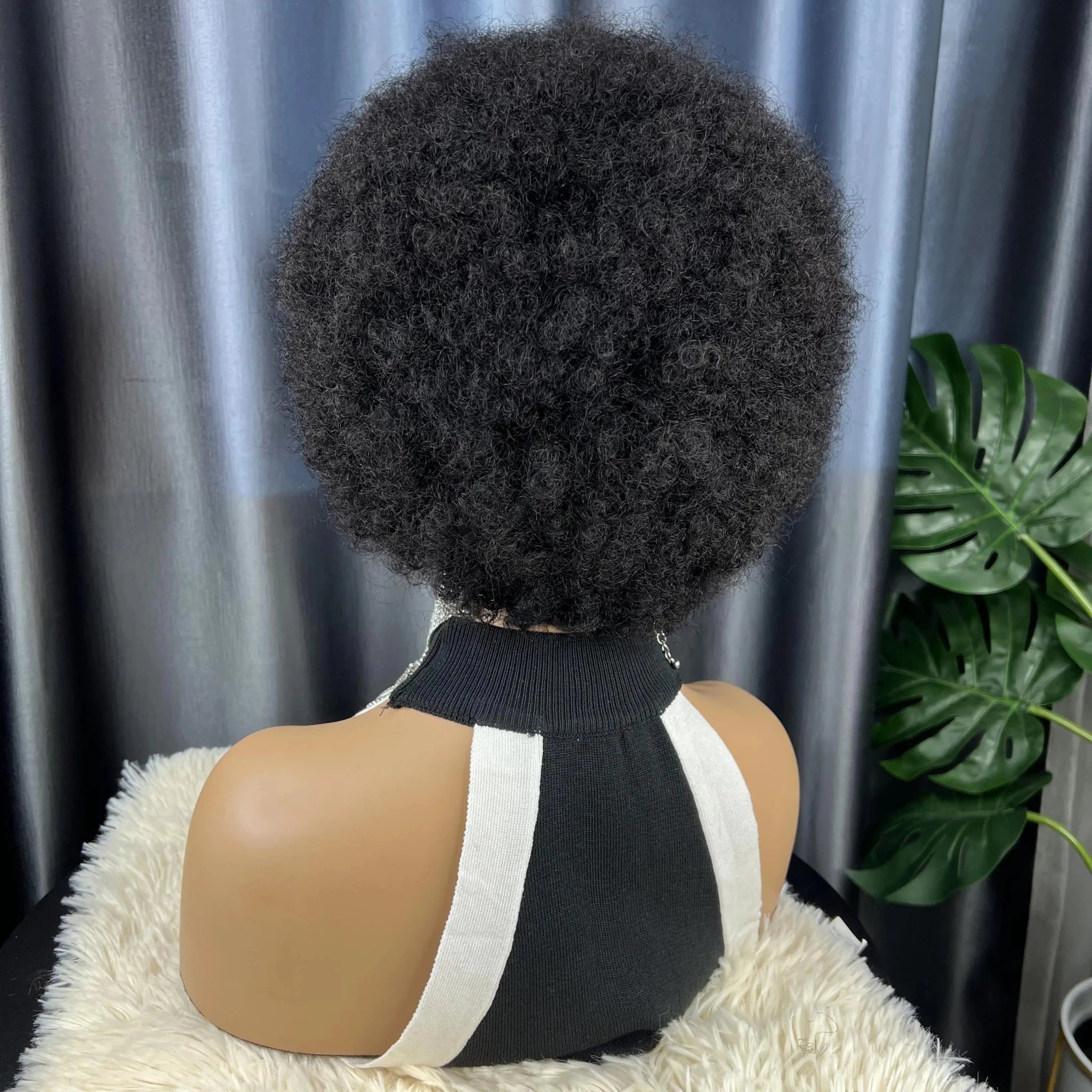 Brazilian Pixie Cut Swiss Lace Human Hair 13X4 Short Afro Curly Lace Front Wigs Human Hair Short Curly Wigs for Women Human Hair - Cozy & Co. Market