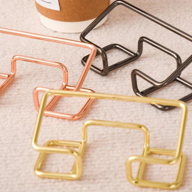 Business Card Holder Desk Bracket Cards Organizer Office Gift Display Holders Business Card Holder Desk Bracket Cards Organizer - Cozy & Co. Market