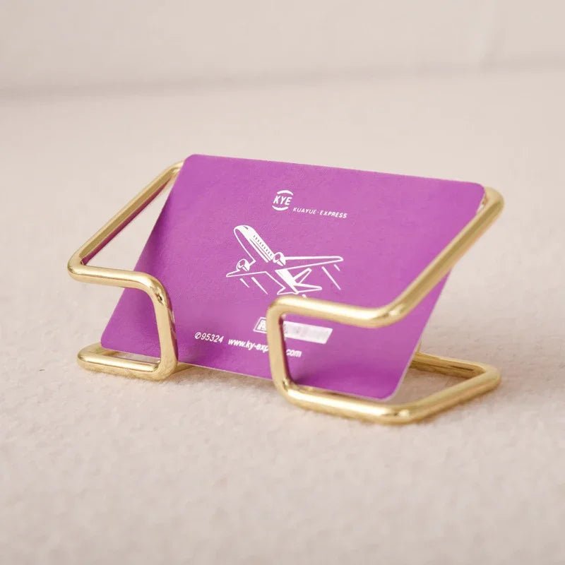 Business Card Holder Desk Bracket Cards Organizer Office Gift Display Holders Business Card Holder Desk Bracket Cards Organizer - Cozy & Co. Market