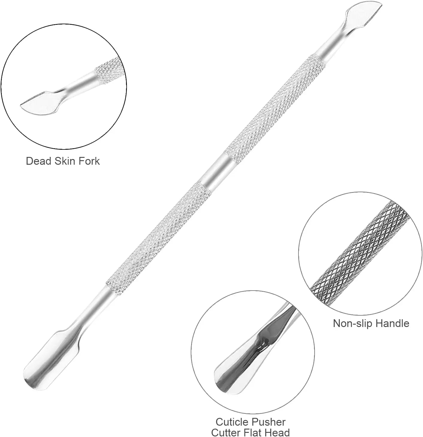 CALIYI Professional Stainless Steel Nail Cutter Scissor Nippers Function Cuticle Pusher Remover Manicure Nail Art Care Tool Kit - Cozy & Co. Market