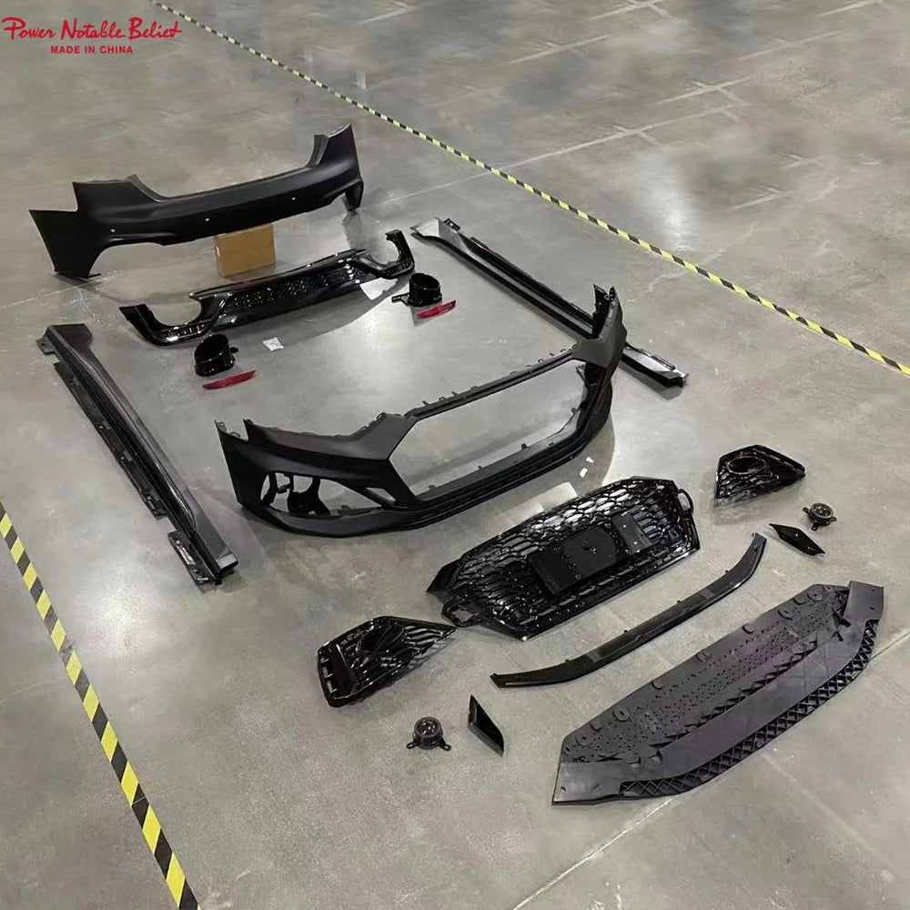 Car 2020-2024 RS5 Style Full Body Kit A5 S5 Front Rear Bumper Kit for Audi A5 S5 2020 2021 2022 2023 2024 - Cozy & Co. Market