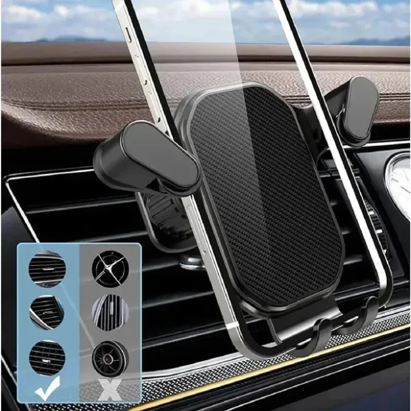 Car Air Outlet Clip Stand Car Phone Holder Smartphone Mount Gravity No Magnetic Support in Car For iPhone Xiaomi Samsung Huawei - Cozy & Co. Market
