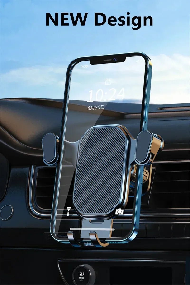 Car Air Outlet Clip Stand Car Phone Holder Smartphone Mount Gravity No Magnetic Support in Car For iPhone Xiaomi Samsung Huawei - Cozy & Co. Market