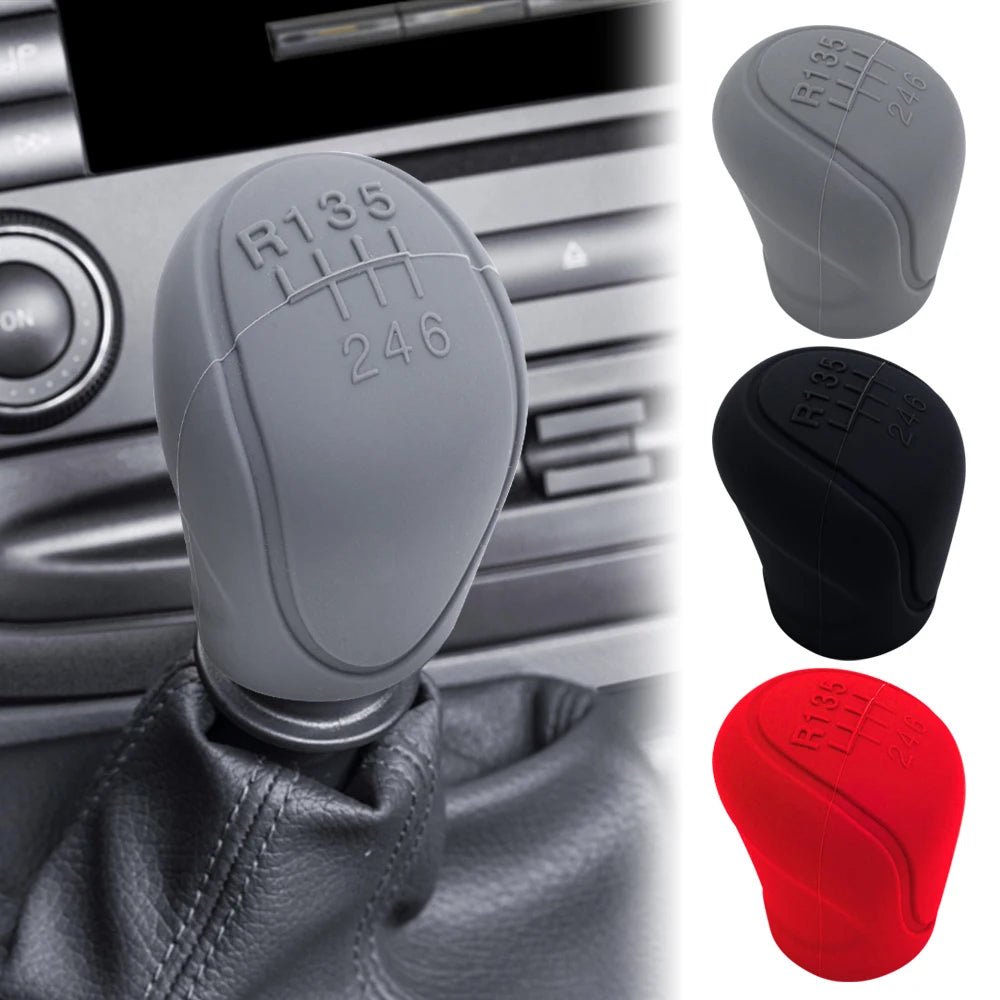 Car Silicone Gear Shift Knob Cover Gear Shift Non-Slip Grip Handle Protective Covers Manual 6-speed Car Interior Accessories - Cozy & Co. Market
