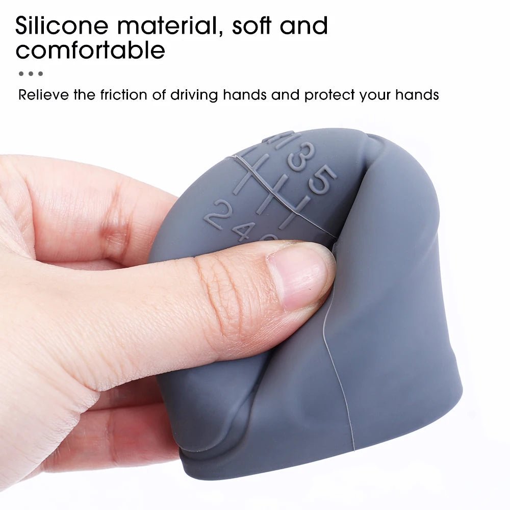 Car Silicone Gear Shift Knob Cover Gear Shift Non-Slip Grip Handle Protective Covers Manual 6-speed Car Interior Accessories - Cozy & Co. Market